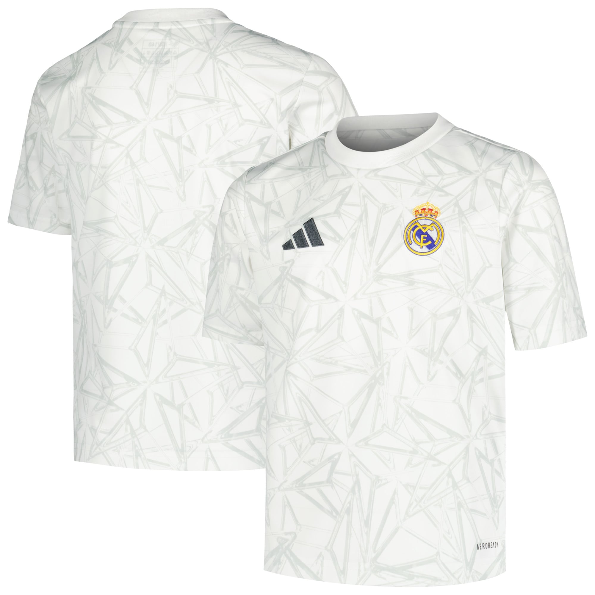 Real Madrid adidas 2024/25 Pre-Match Top - White - Jersey Teams World