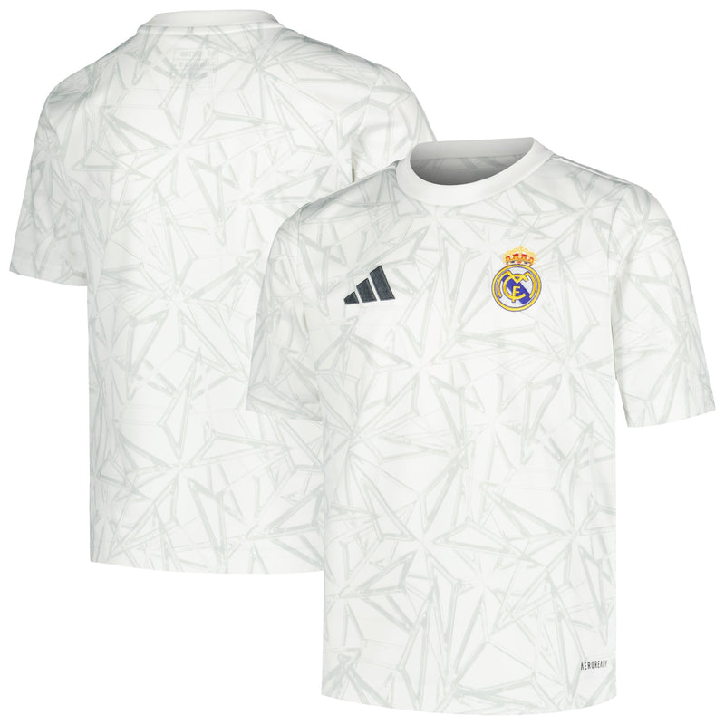 Real Madrid adidas 2024/25 Pre-Match Top - White