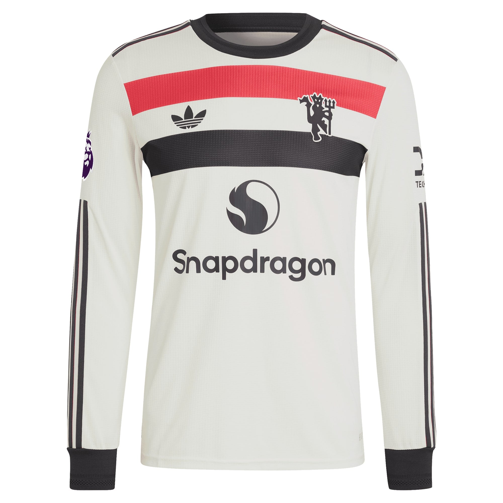 Marcus Rashford Manchester United adidas 2024/25 Third Long Sleeve Jersey - Cream - Jersey Teams World