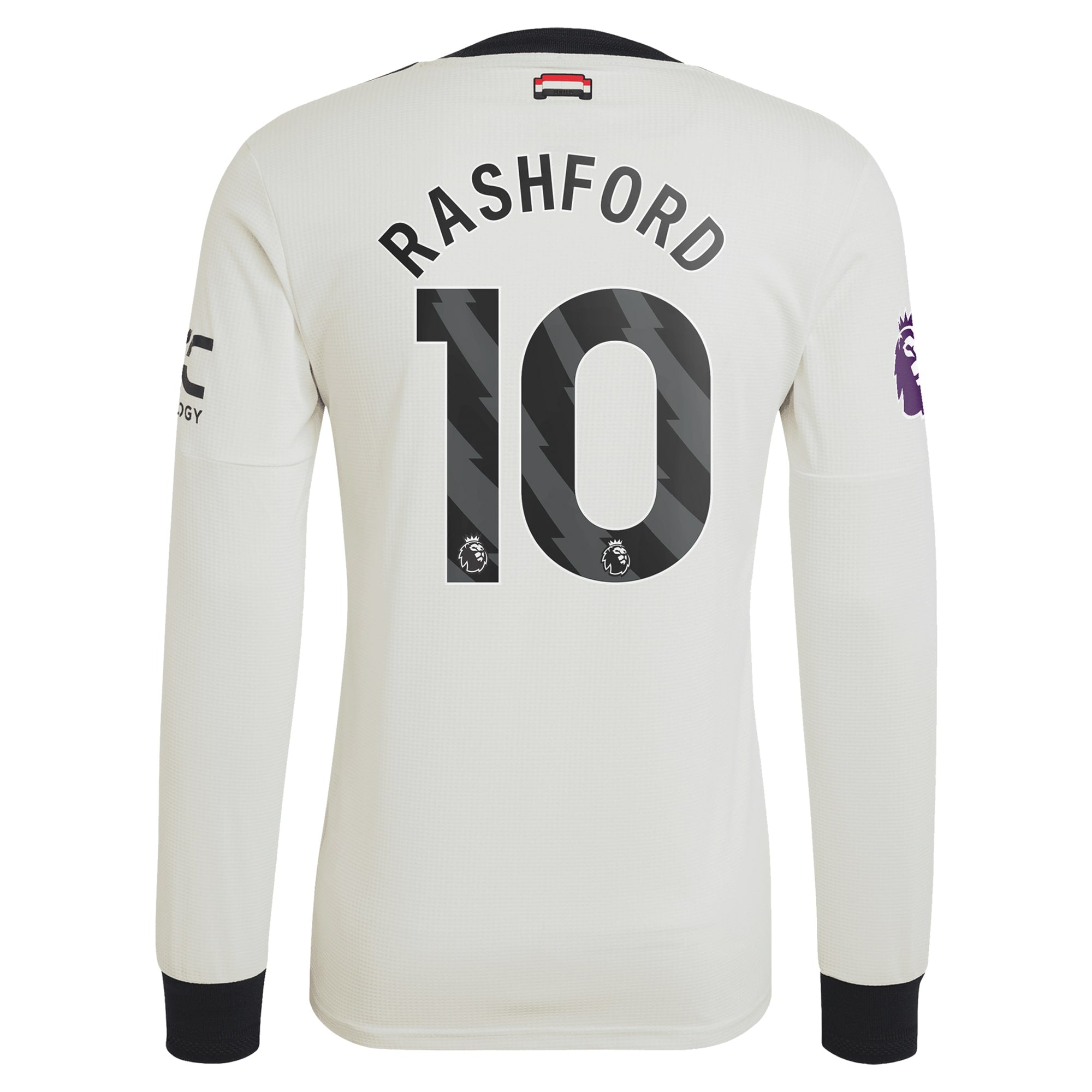 Marcus Rashford Manchester United adidas 2024/25 Third Long Sleeve Jersey - Cream