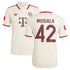 Jamal Musiala Bayern Munich adidas 2024/25 Third Player Jersey - Cream - Jersey Teams World