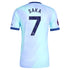 Bukayo Saka Arsenal adidas 2024/25 Third Player Jersey - Aqua