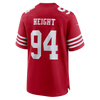 Romello Height San Francisco 49ers Nike Team Game Jersey - Scarlet