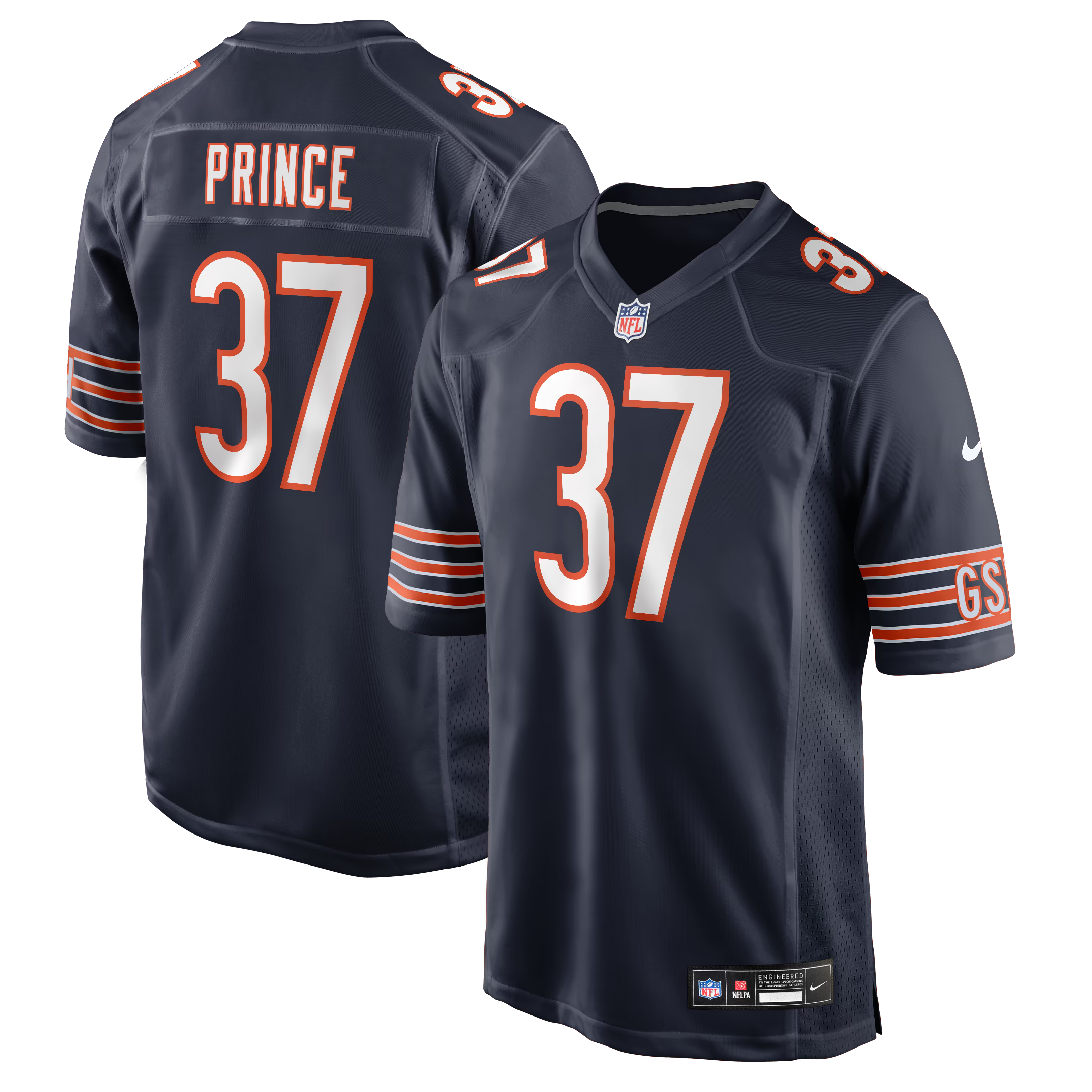 Deantre Prince Chicago Bears Nike Team Game Jersey - Navy
