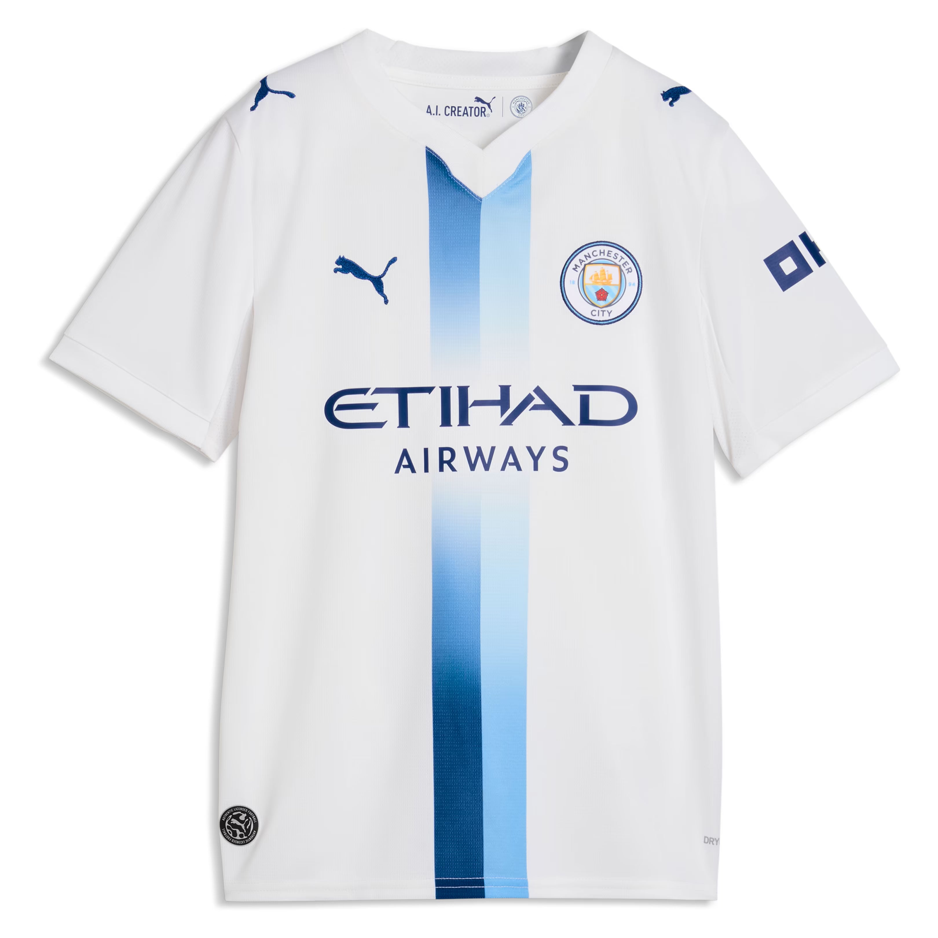 Manchester City Puma Youth 2026/27 Third Replica Custom Jersey - White
