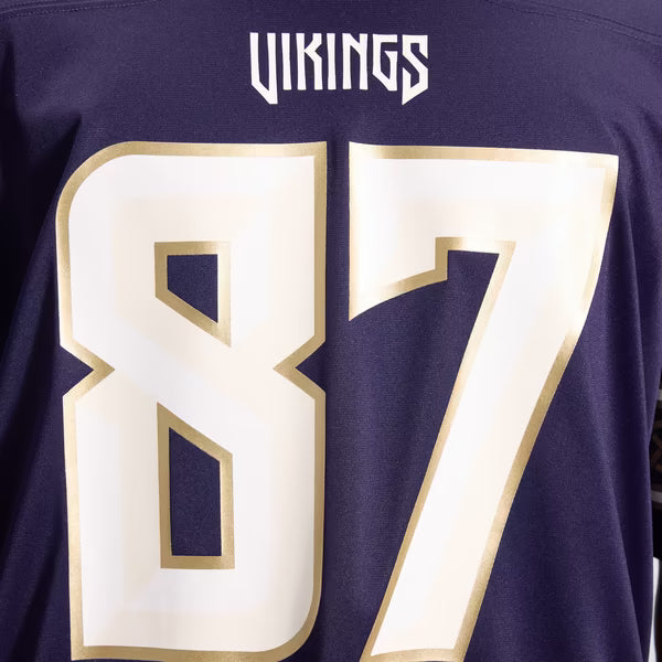 T.J. Hockenson Minnesota Vikings Nike 2026 Rivalries Collection Game Jersey - Purple