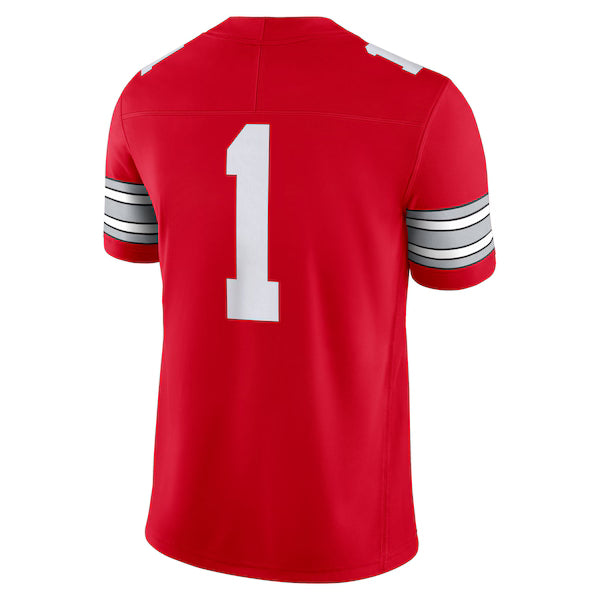 #1 Ohio State Buckeyes Nike Home Vapor F.U.S.E. Limited Football Jersey - Scarlet