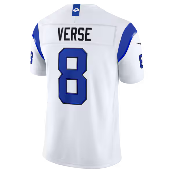 Jared Verse Los Angeles Rams Nike Alternate Fearsome White Vapor F.U.S.E. Stitched Limited Jersey - White