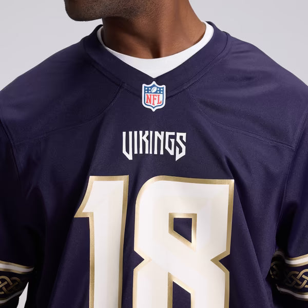 Justin Jefferson Minnesota Vikings Nike 2026 Rivalries Collection Game Jersey - Purple