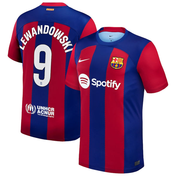 Robert Lewandowski Barcelona Nike 2023/24 Home Jersey - Royal
