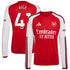Declan Rice Arsenal adidas 2026/27 Home Replica Long Sleeve Jersey - Red