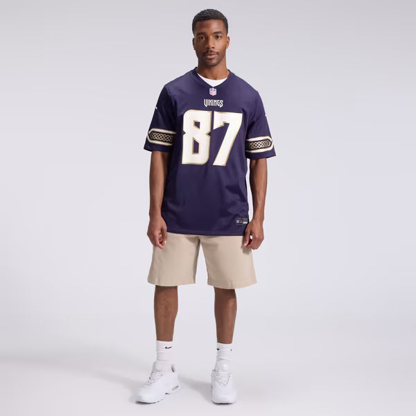 T.J. Hockenson Minnesota Vikings Nike 2026 Rivalries Collection Game Jersey - Purple