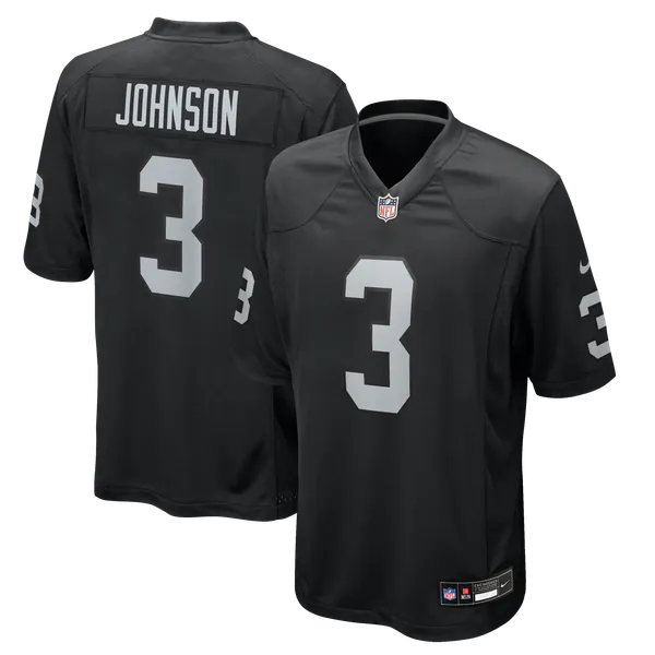 Taron Johnson Las Vegas Raiders Nike Team Game Jersey - Black
