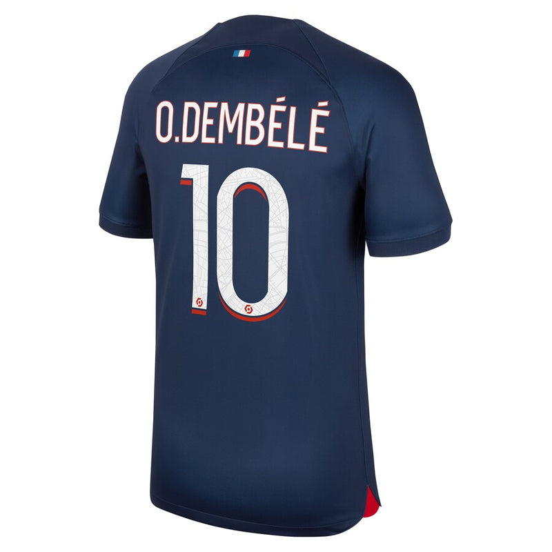 Ousmane Dembélé Paris Saint-Germain Nike 2023/24 Home Stadium Player Jersey - Navy