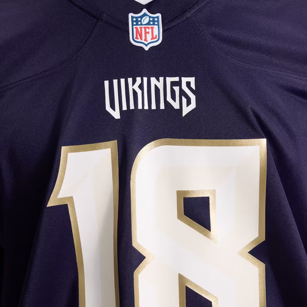 Justin Jefferson Minnesota Vikings Nike 2026 Rivalries Collection Game Jersey - Purple