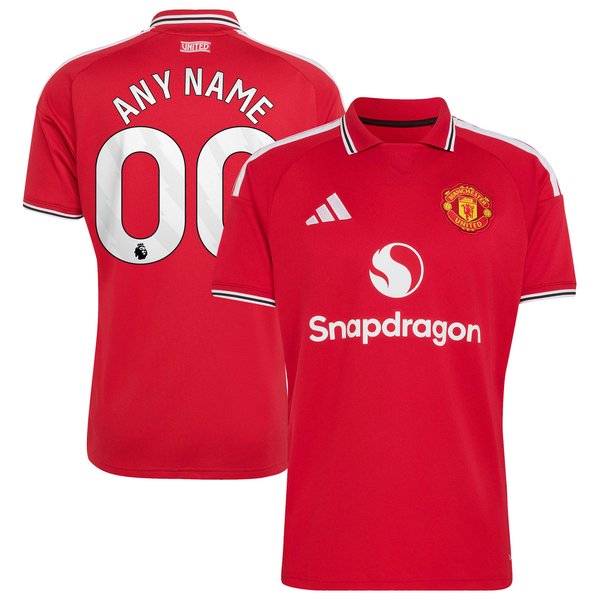 Manchester United adidas 2026/27 Home Replica Custom Jersey - Red
