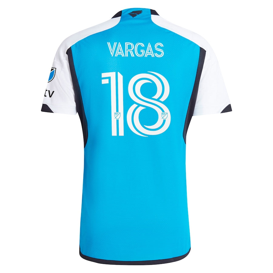 Kerwin Vargas Charlotte FC adidas 2024 The Carolina Kit: Explore Authentic Player Jersey - Blue - Jersey Teams World