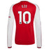 Eberechi Eze Arsenal adidas 2026/27 Home Replica Long Sleeve Jersey - Red