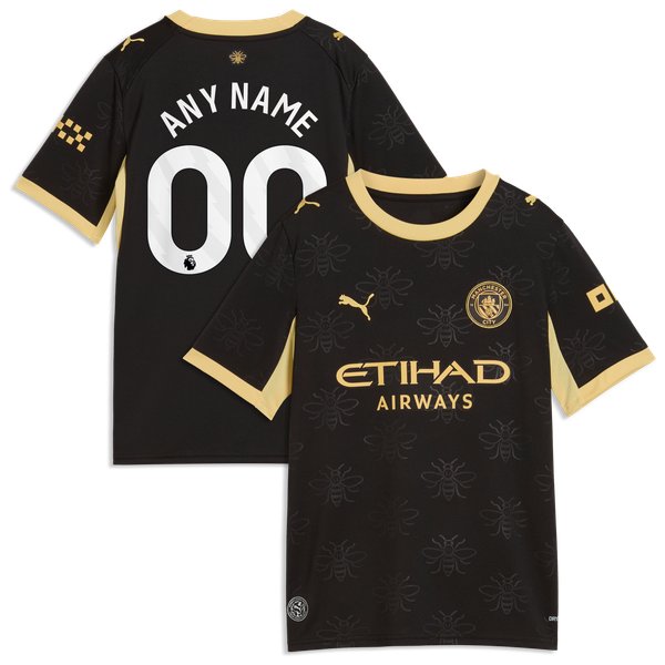 Manchester City Puma Youth 2026/27 Away Replica Custom Jersey - Black