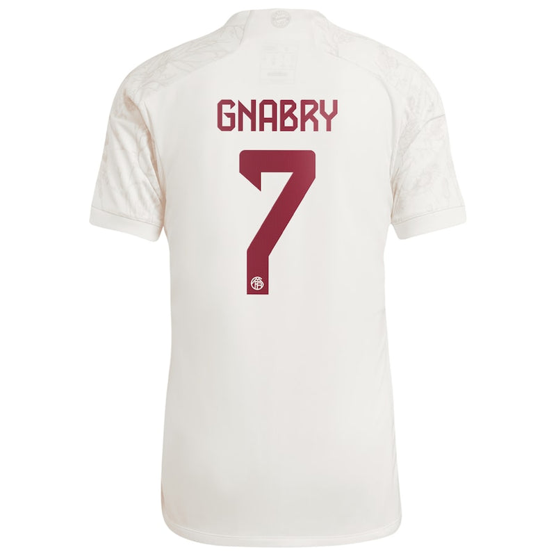Serge Gnabry Bayern Munich adidas 2023/24 Third Jersey - White