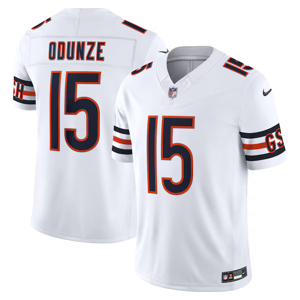 Rome Odunze Chicago Bears Nike Vapor F.U.S.E. Stitched Limited Jersey - White