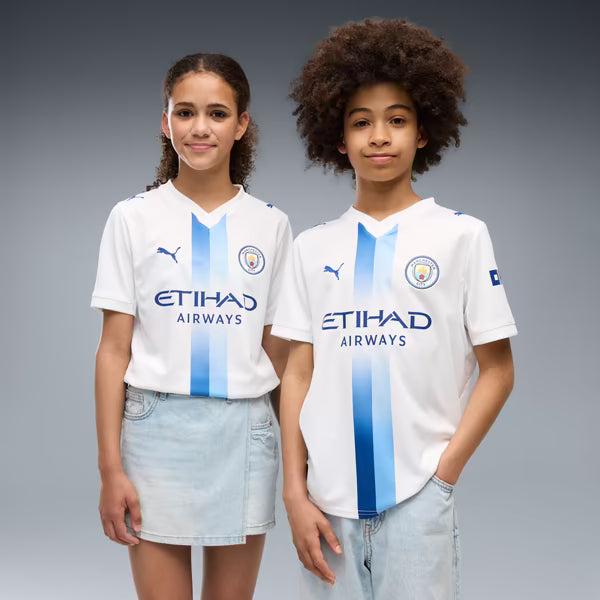 Manchester City Puma Youth 2026/27 Third Replica Jersey - White