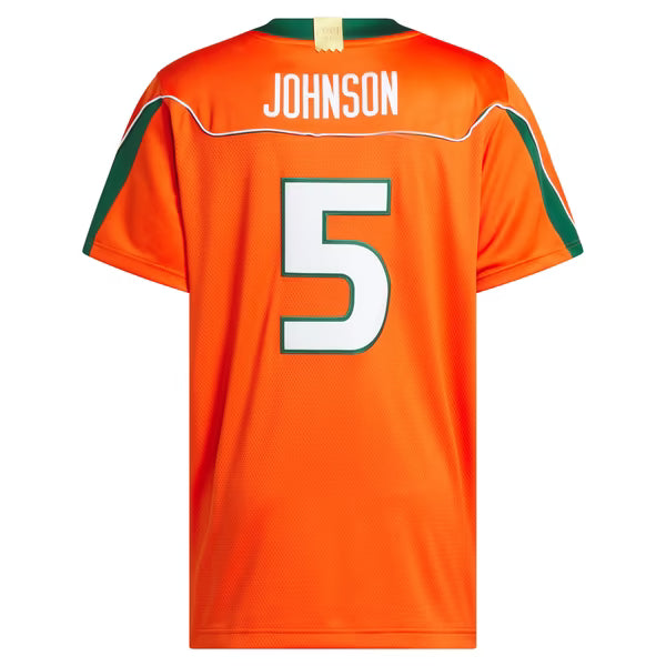 Andre Johnson Miami Hurricanes adidas Home It's Back Premier Jersey - Orange