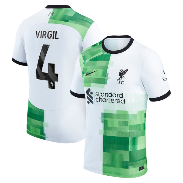 Virgil van Dijk Liverpool Nike 2023/24 Away Player Jersey - White