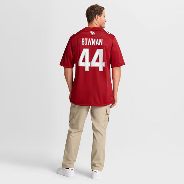 Shawn Bowman Arizona Cardinals Nike Team Game Jersey - Cardinal