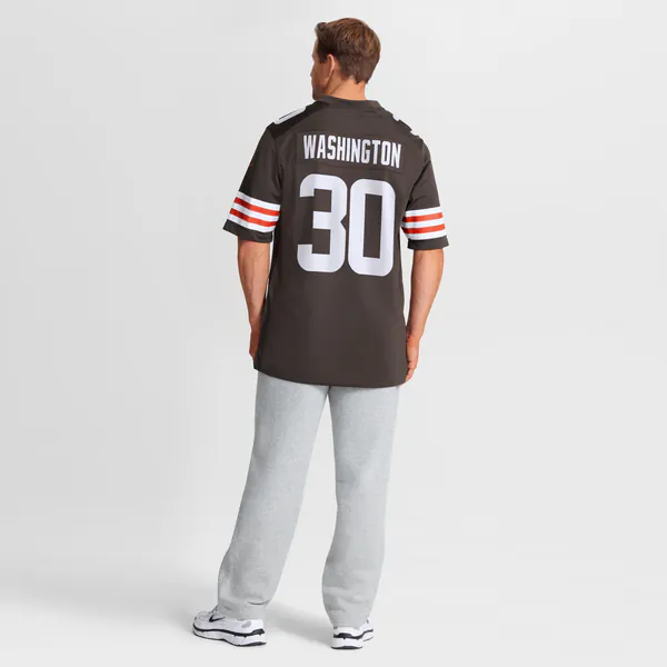 Zion Washington Cleveland Browns Nike Team Game Jersey - Brown