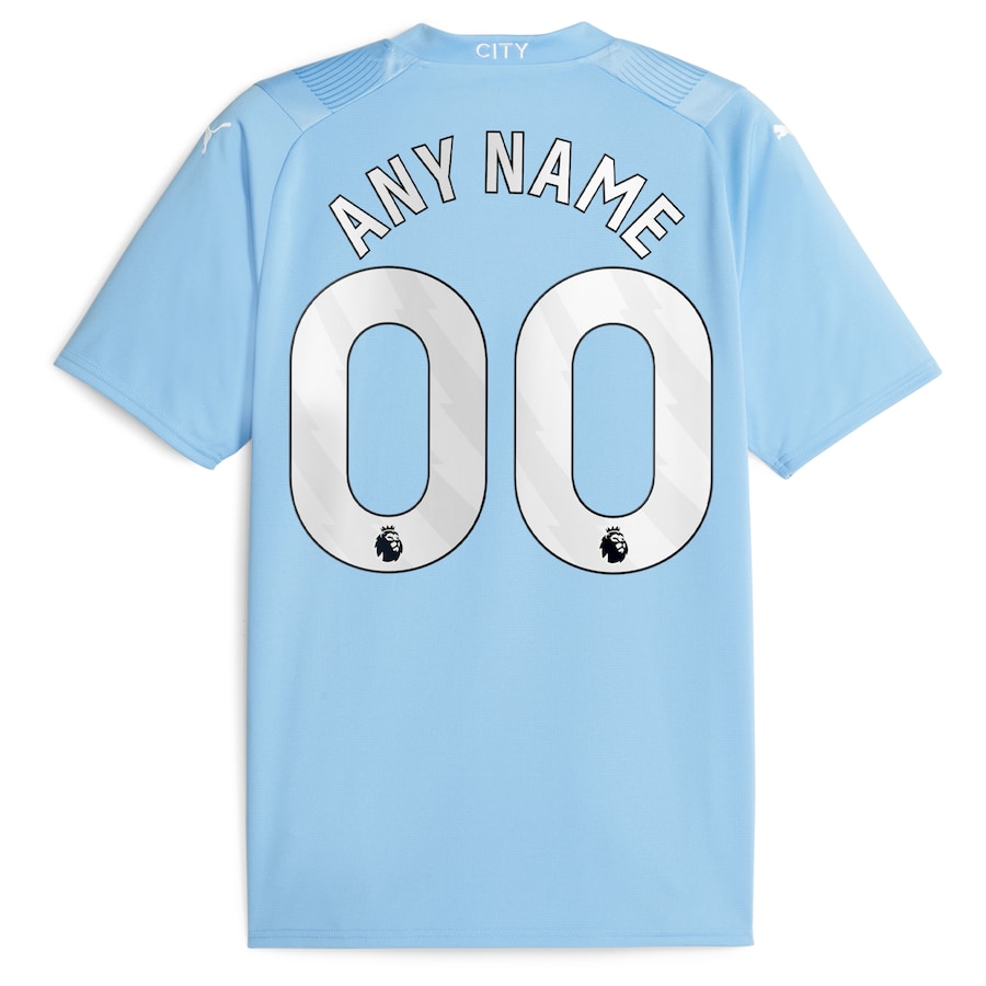 Manchester City Puma 2023/24 Home Custom Jersey - Sky Blue - Jersey Teams World