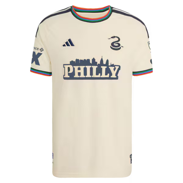 Milan Iloski Philadelphia Union adidas 2026 Archive On-Field Authentic Jersey - Tan