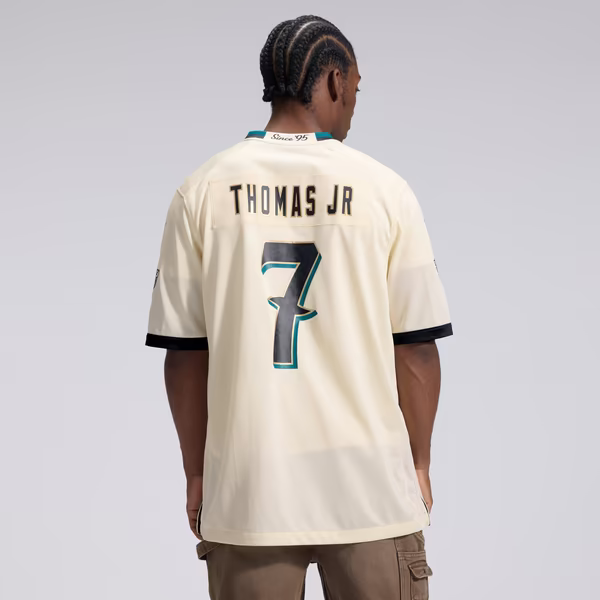 Brian Thomas Jr. Jacksonville Jaguars Nike 2026 Rivalries Collection Game Jersey - Natural