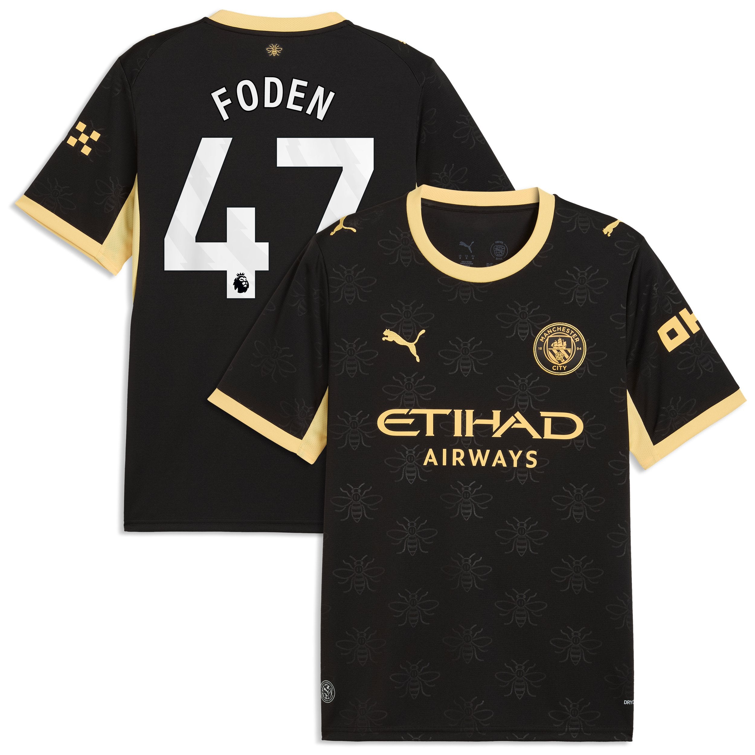 Phil Foden Manchester City Puma 2026/27 Away Replica Jersey - Black