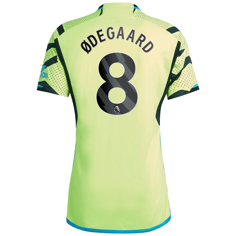Martin Odegaard Arsenal adidas 2023/24 Away Player Jersey - Yellow