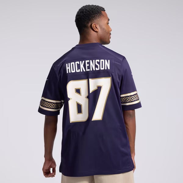 T.J. Hockenson Minnesota Vikings Nike 2026 Rivalries Collection Game Jersey - Purple