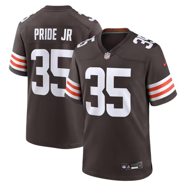 Toriano Pride Jr. Cleveland Browns Nike Team Game Jersey - Brown