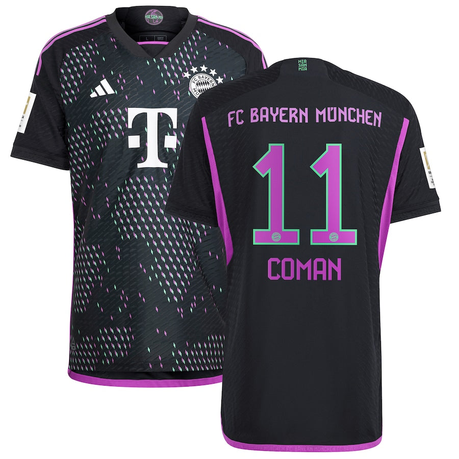 Kingsley Coman Bayern Munich adidas 2023/24 Away Player Jersey - Black