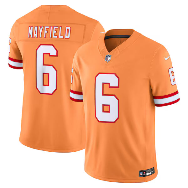 Baker Mayfield Tampa Bay Buccaneers Nike Alternate Vapor F.U.S.E. Stitched Limited Jersey - Creamsicle