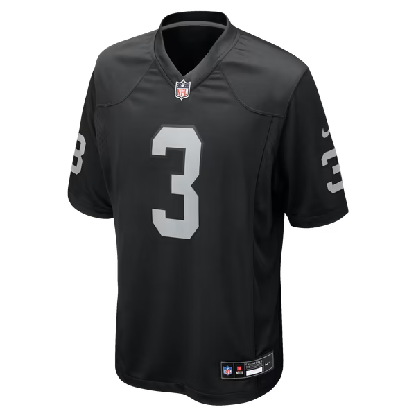 Taron Johnson Las Vegas Raiders Nike Team Game Jersey - Black
