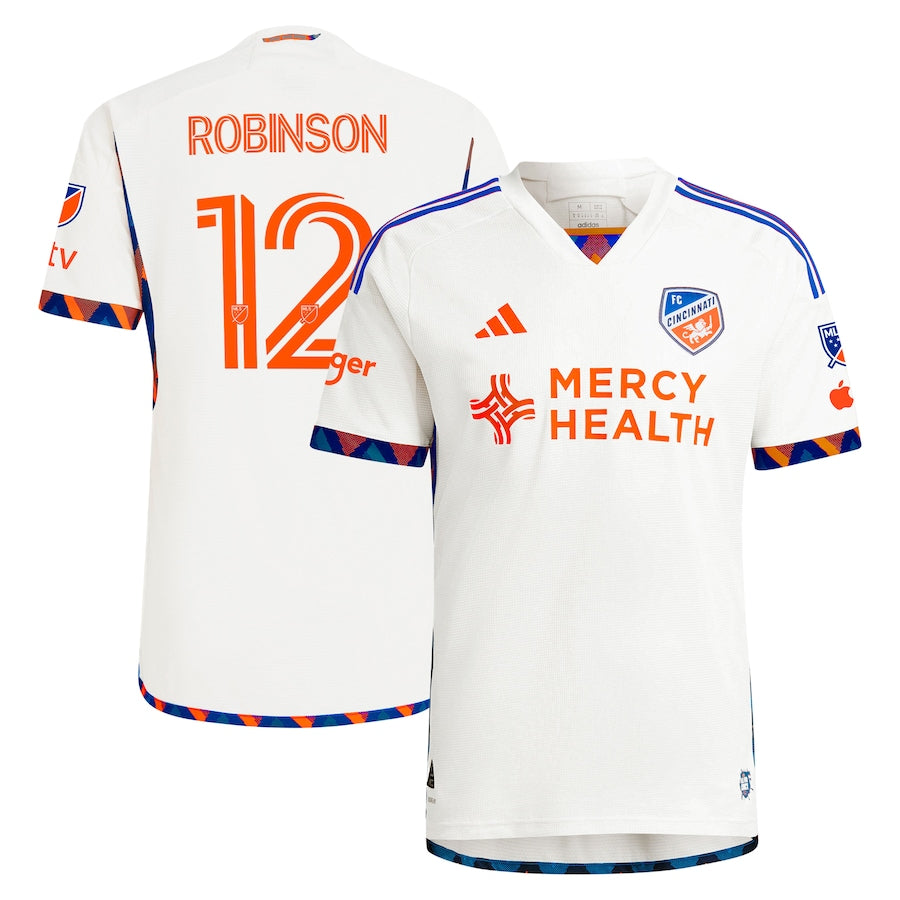 Miles Robinson FC Cincinnati adidas 2024 The Canvas Kit Authentic Player Jersey - White - Jersey Teams World