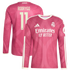 Rodrygo Real Madrid adidas 2026/27 Third Replica Long Sleeve Jersey - Pink