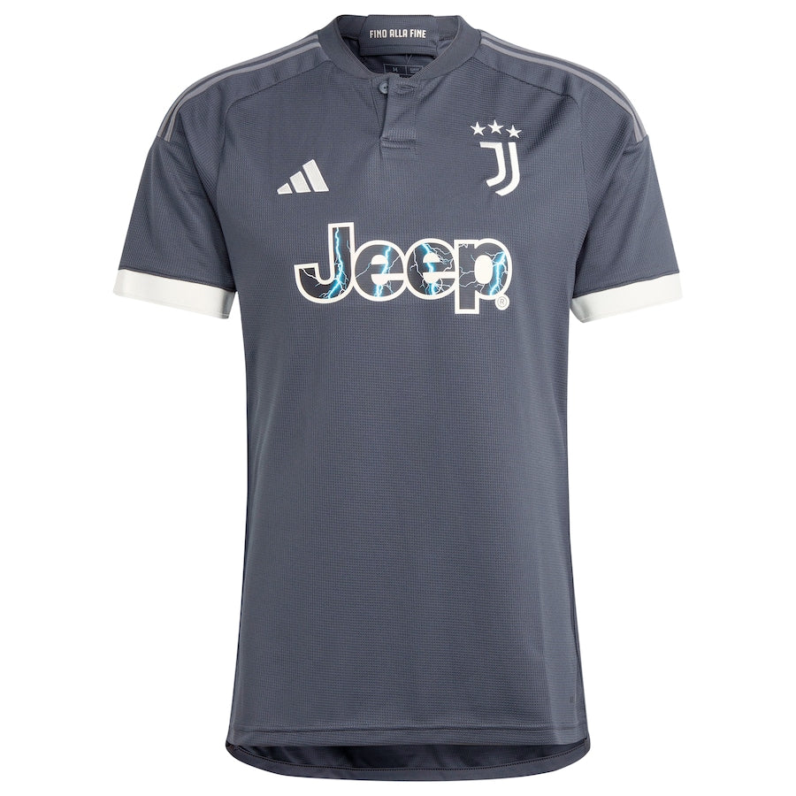 Timothy Weah Juventus adidas 2023/24 Third  Player Jersey - Gray