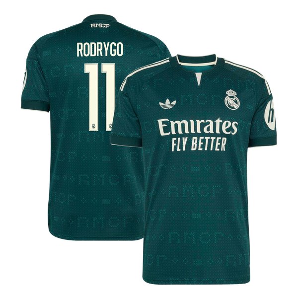Rodrygo Real Madrid adidas 2026/27 Away Replica Jersey - Green