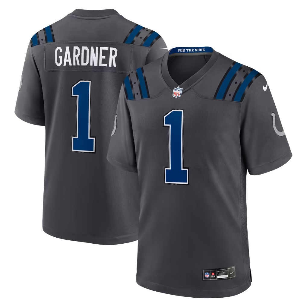 Ahmad Sauce Gardner Indianapolis Colts Nike 2026 Rivalries Collection Game Jersey - Anthracite