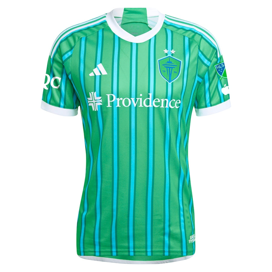 Cristian Roldan Seattle Sounders FC adidas 2024 The Anniversary Kit Authentic Player Jersey – Green