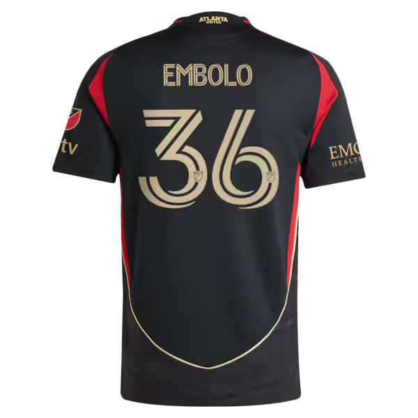 Breel Embolo Atlanta United FC adidas 2025 The Connector On-Field Authentic Jersey – Black
