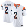 Pat Surtain II Denver Broncos Nike Vapor F.U.S.E. Stitched Limited Jersey - White