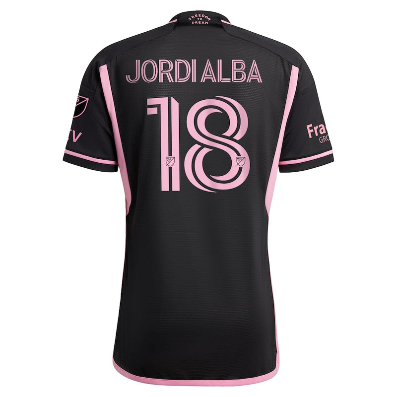 Jordi Alba Ramos Inter Miami CF adidas 2023 La Noche Authentic Player Jersey - Black