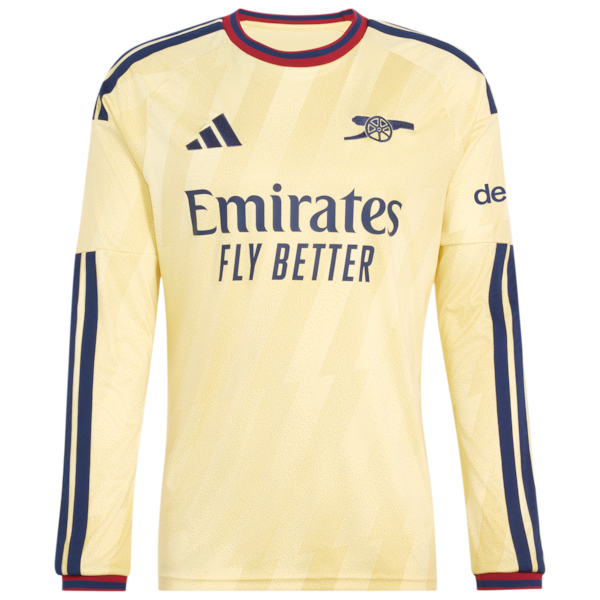 Bukayo Saka Arsenal adidas 2026/27 Third Replica Long Sleeve Jersey - Yellow